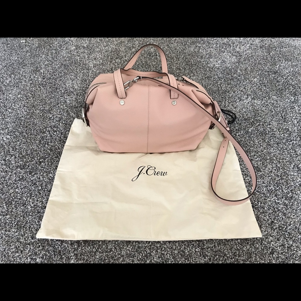 J.Crew Soft Pink Pebble Leather Handbag